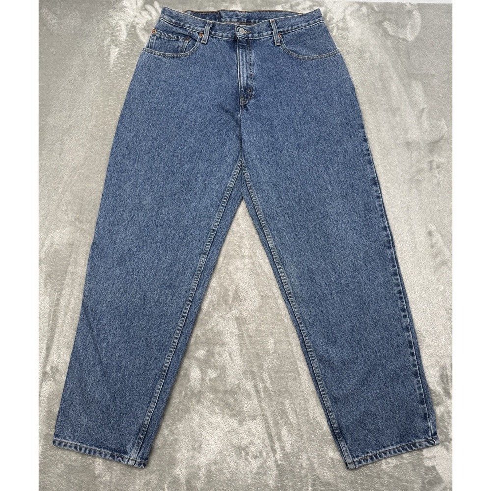 Vintage Levis 570 Jeans Mens 33x32 Blue Denim Baggy Fit Skate Grunge 90s Y2K